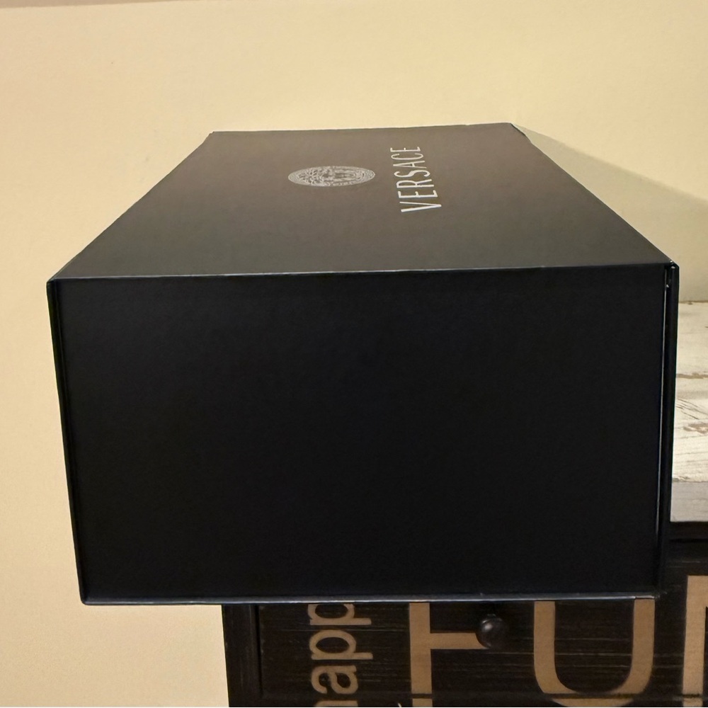 Versace Empty Black Box with Silver Logo - Picture 5 of 12